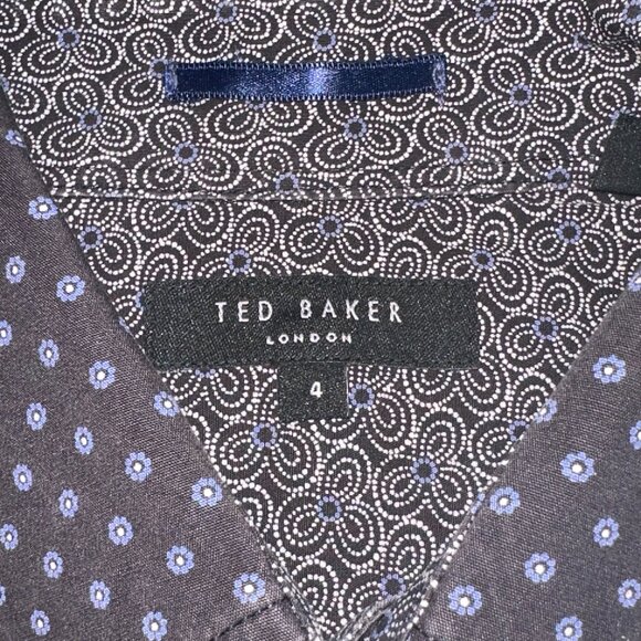 Ted Baker London Button Down Long Sleeve Casual Dress Shirt Size 4 (Large) - Picture 5 of 6